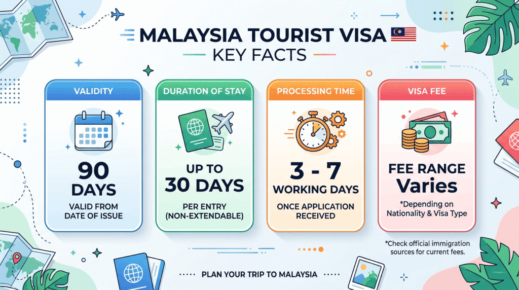 Malaysia visa requirements quick overview infographic