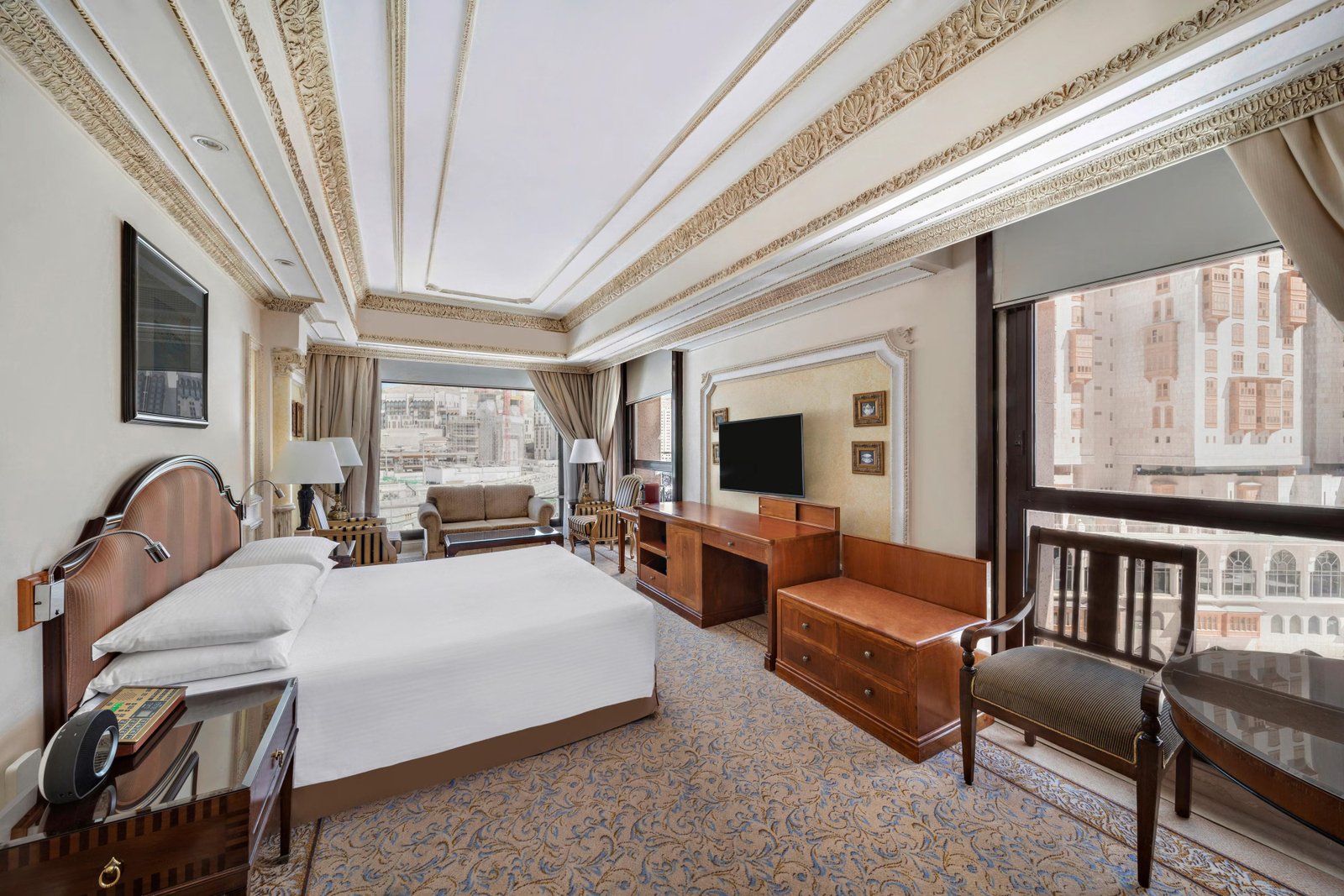 Room view towards Makkah from InterContinental Dar Al Tawhid