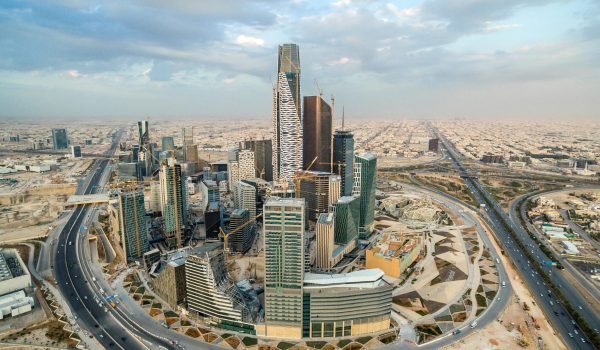 Skyscrapers stand in the King Abdullah financial district in Riyadh, Saudi Arabia, on Saturday, Jan. 9, 2016. Saudi Arabian stocks led Gulf Arab markets lower after oil extended its slump from the lowest close since 2004. Photographer: Waseem Obaidi/Bloomberg via Getty Images