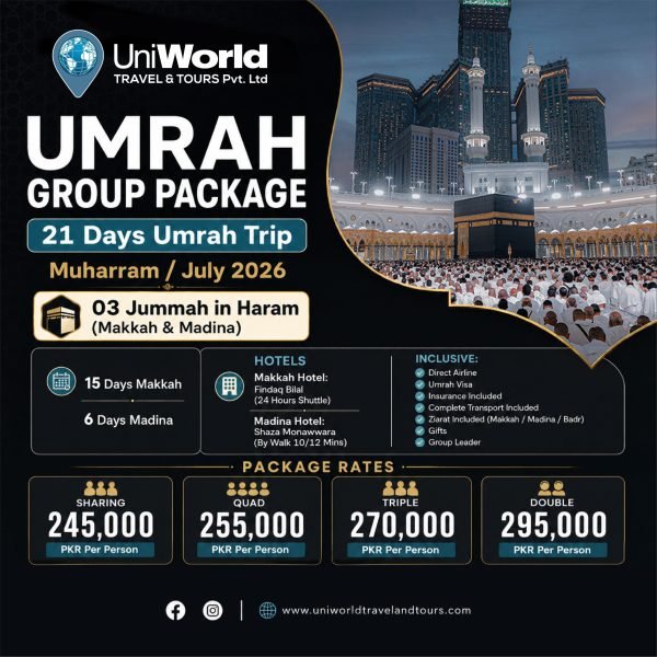 21 Days Umrah Package